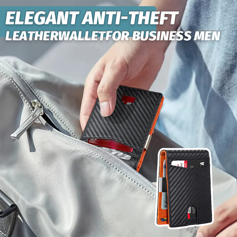 Elegante Anti-Diebstahl Lederbörse für Geschäftsleute