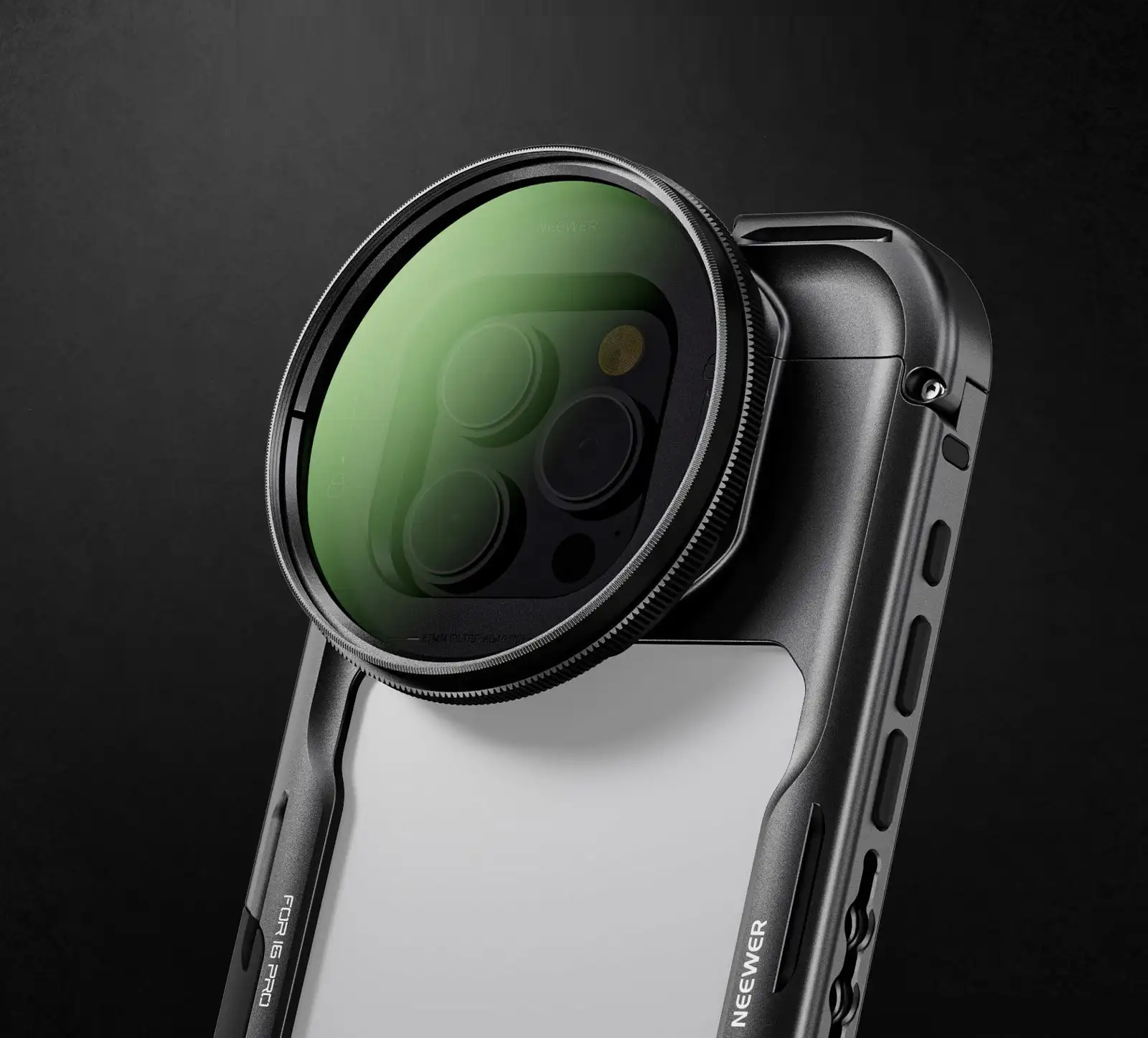 Phone Cage Video Rig mit dualen Griffen – Pro-Stabilisator für iPhone 15 Pro/Max Filmmaking & Vlogging