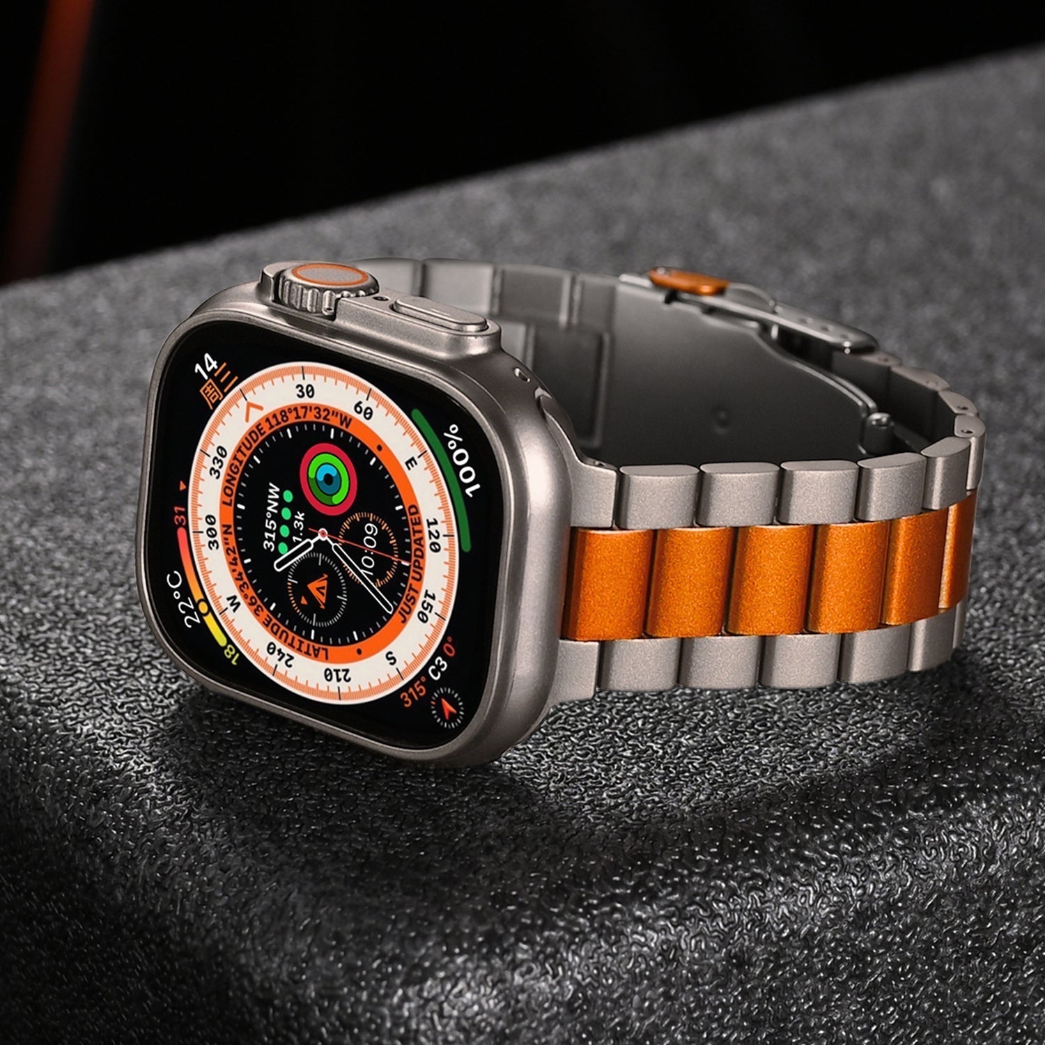 Business-Stil Titanarmband für Apple Watch