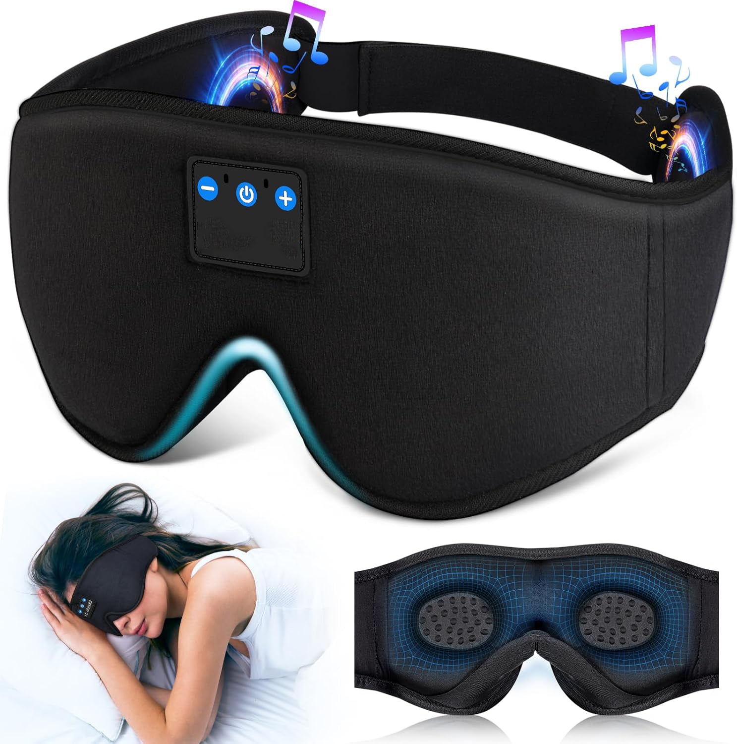 Bluetooth-Schlafmaske mit Kopfhörern