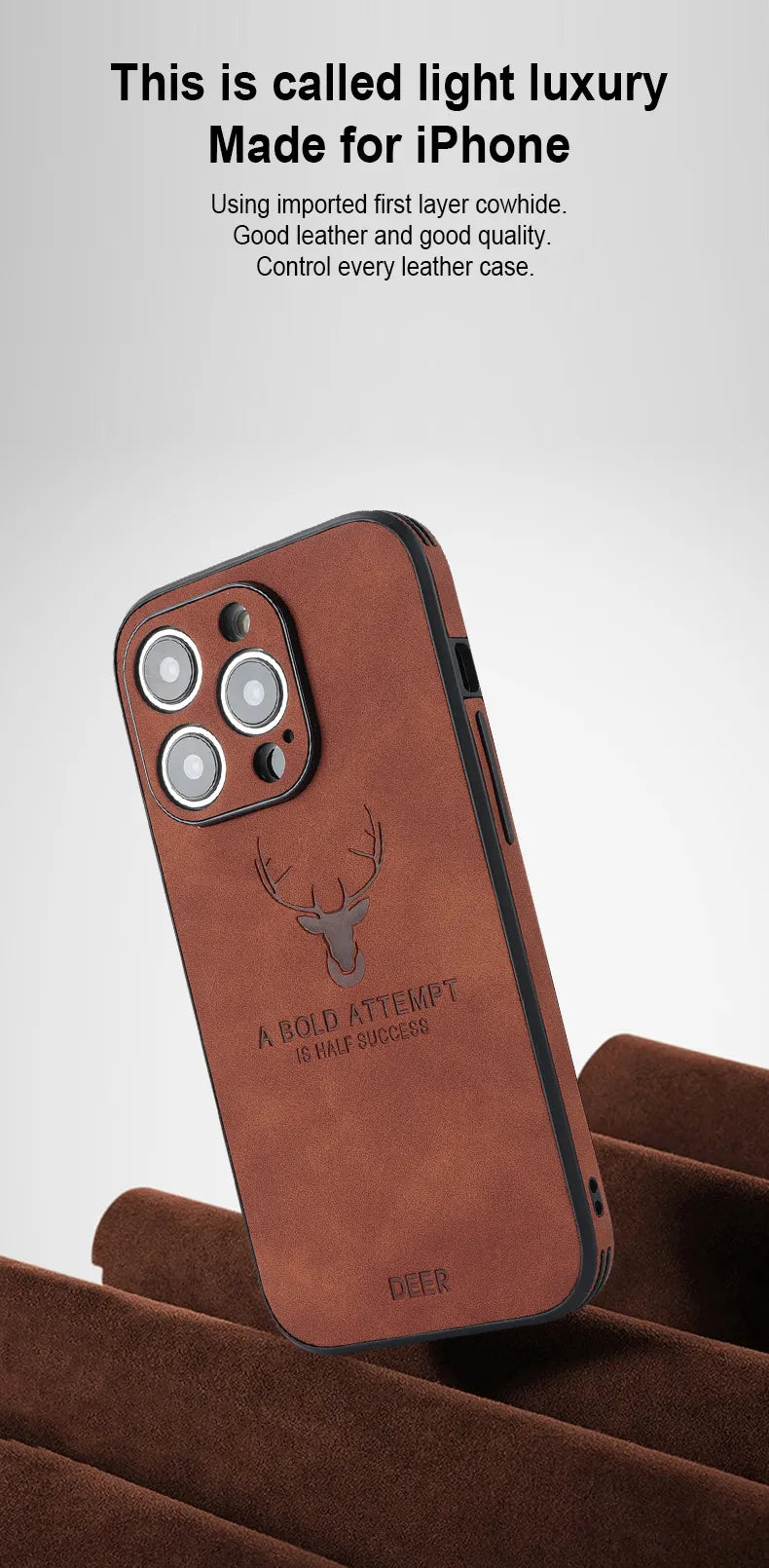 Zelara – Luxuriöse Leder-iPhone-Hülle mit Stilvollem Design und Stoßfestem Schutz