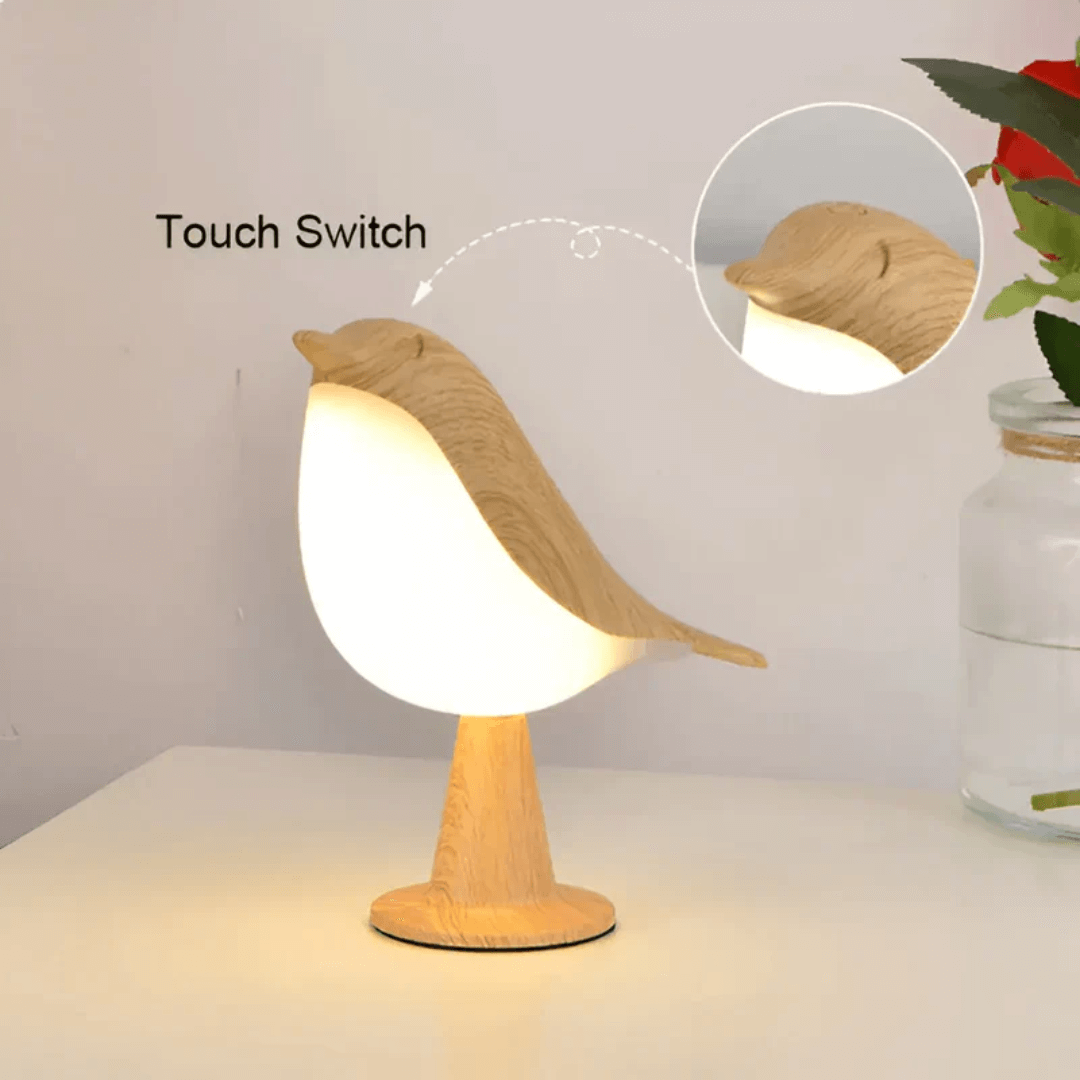 LED Vogellampe mit Touch & Aromatherapie