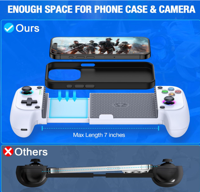 Kabelloser mobiler Gaming-Controller für iPhone/Android