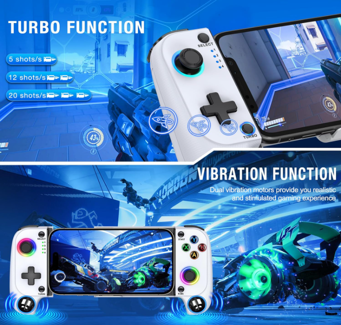 Kabelloser mobiler Gaming-Controller für iPhone/Android