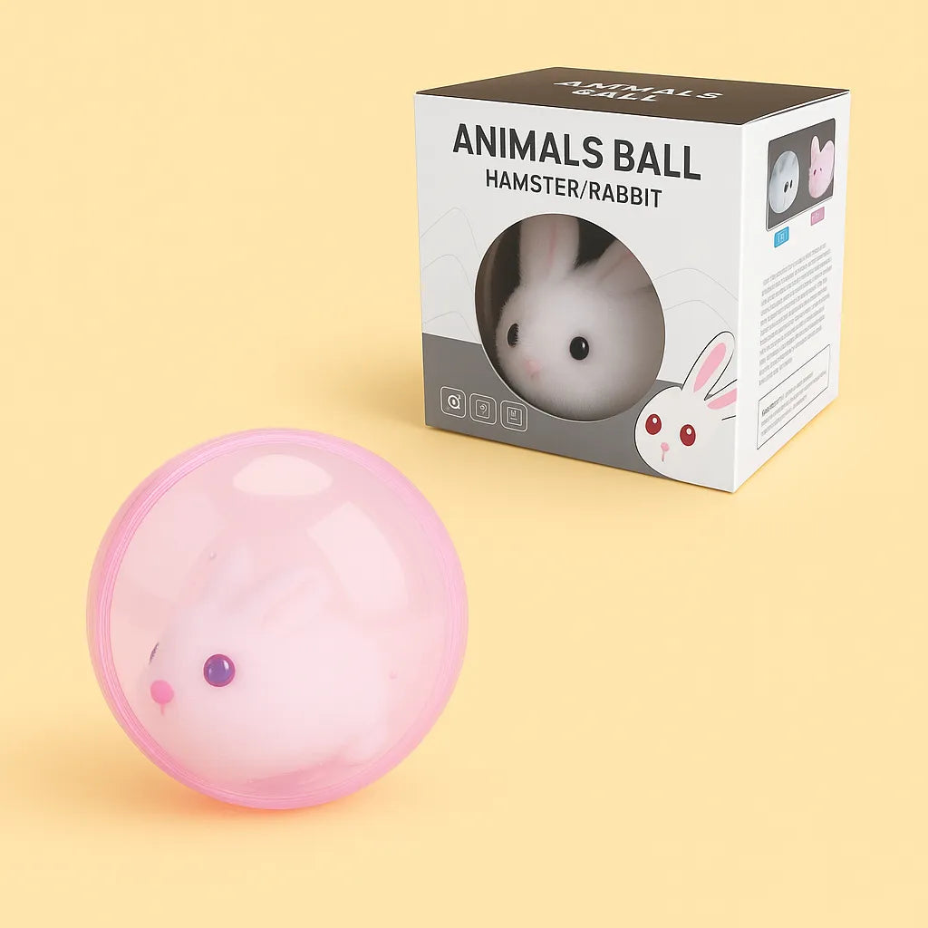 Interaktives Katzenspielzeug gegen Langeweile – Selbstfahrender Plüsch-Hamster für Bewegung & Spaß