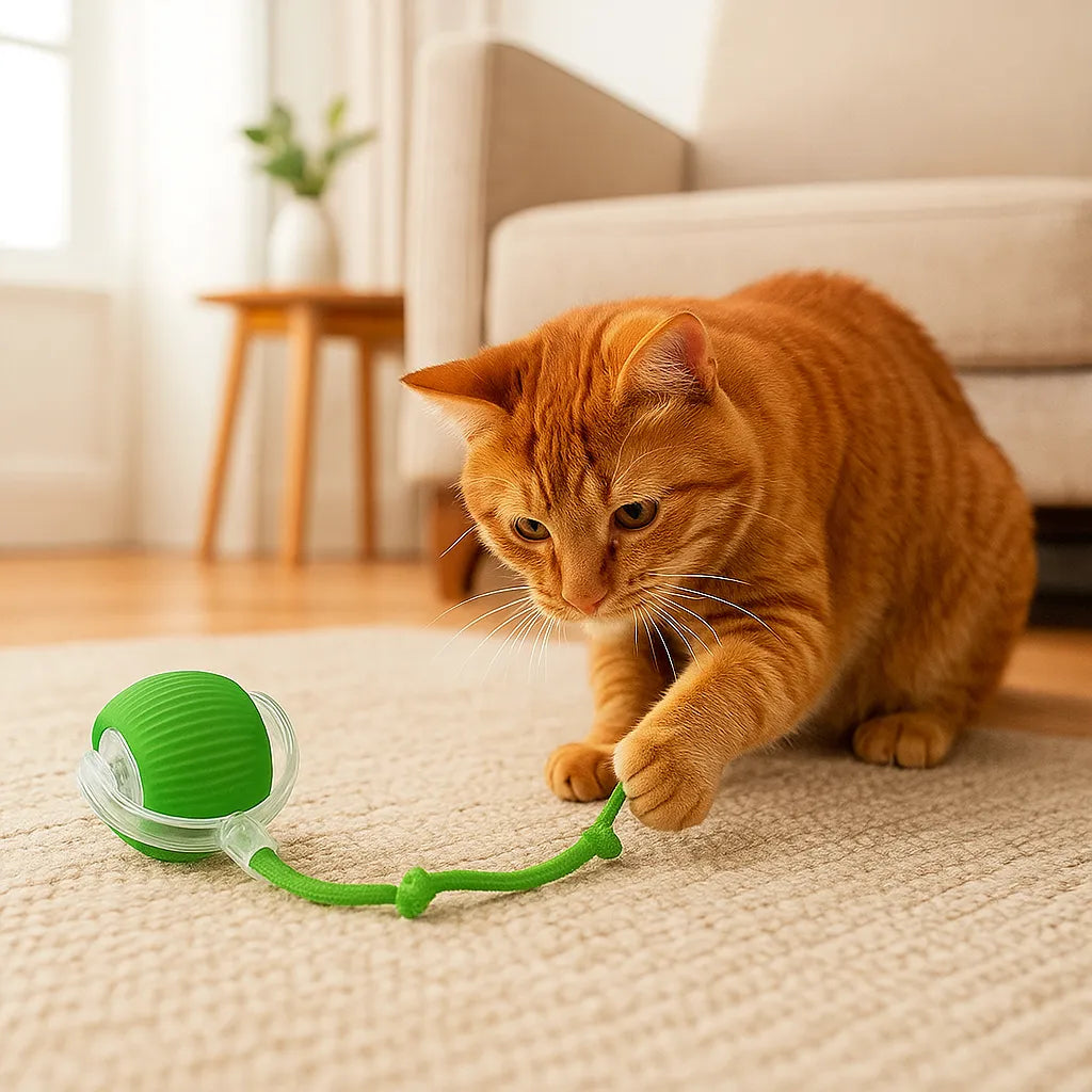 Interaktives Katzenspielzeug mit Bewegung | Für aktive, glückliche Stubentiger
