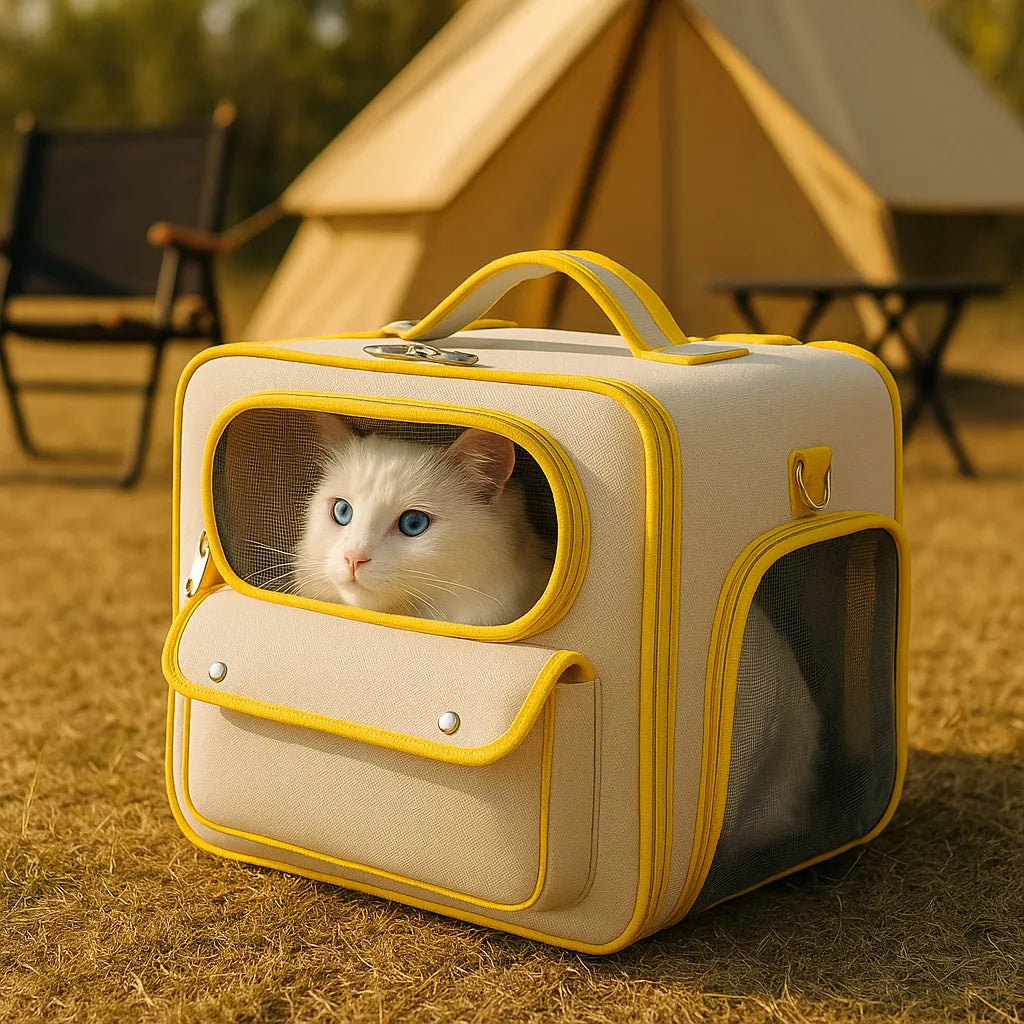 Faltbare Transporttasche für Katzen & kleine Hunde