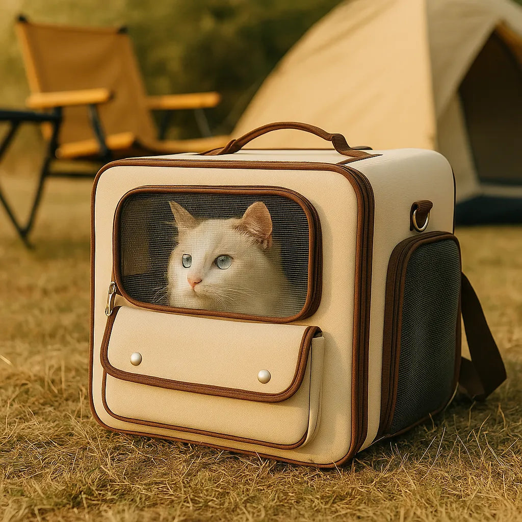 Faltbare Transporttasche für Katzen & kleine Hunde