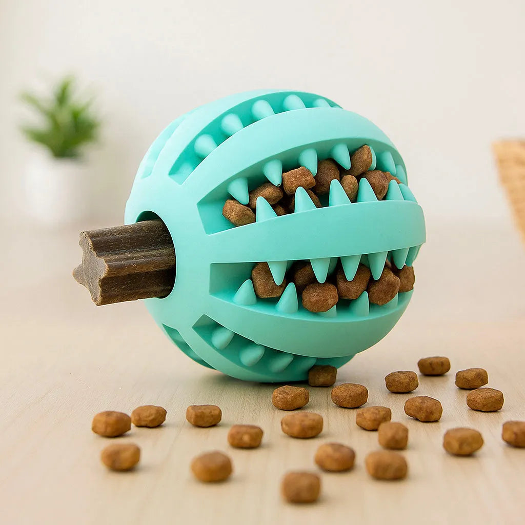 Interaktiver Leckerliball für Hunde zur mentalen Auslastung & Fütterung