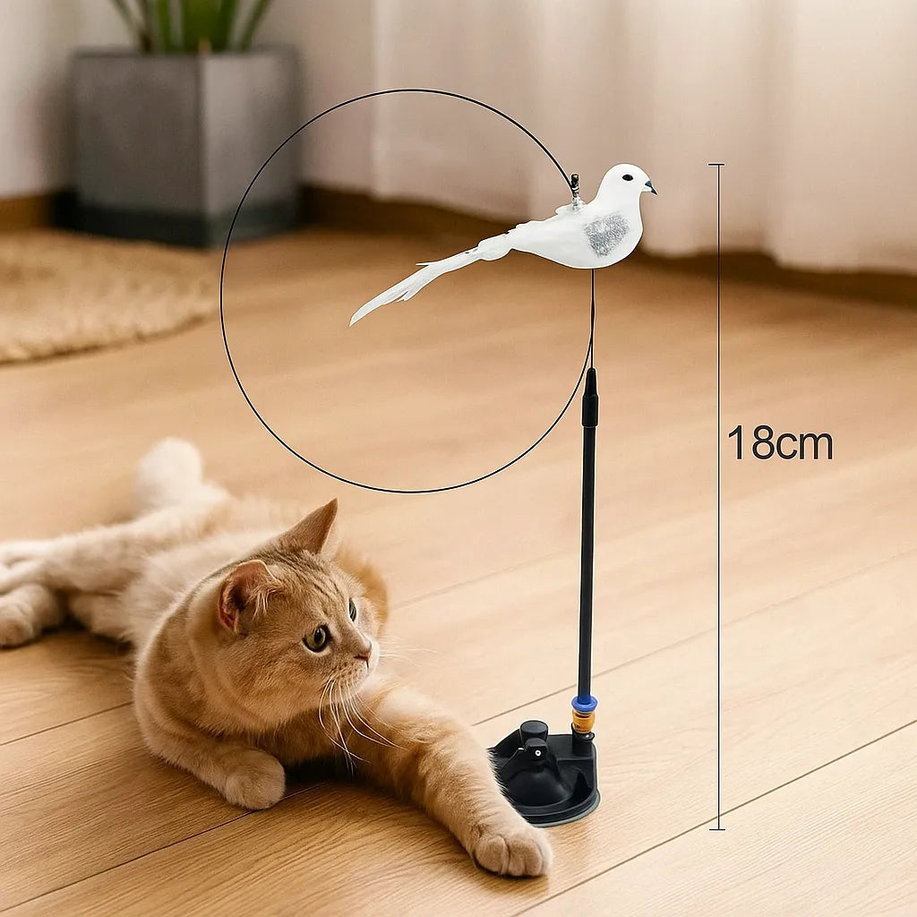 Interaktives Katzenspielzeug mit Vogel – Für mehr Bewegung, Spaß & mentale Auslastung