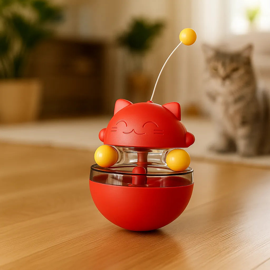 Interaktives Katzenspielzeug mit Leckerli-Ausgabe – Für geistige Auslastung & Bewegung