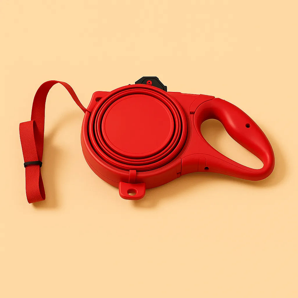 3-in-1 Hundeleine mit Trinkflasche & Kotbeutelspender