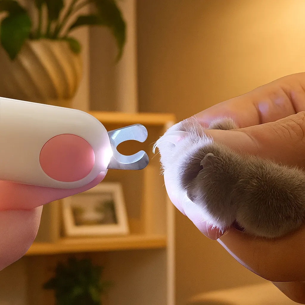 Katzen Krallenschere mit LED – Sicher & präzise
