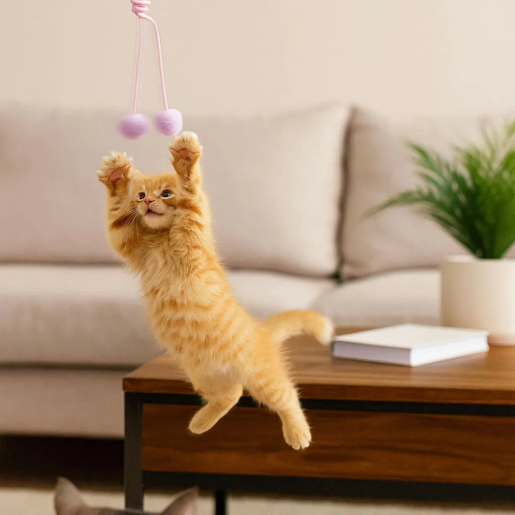 Interaktives Katzenspielzeug Gummizug - Für Wohnungskatzen