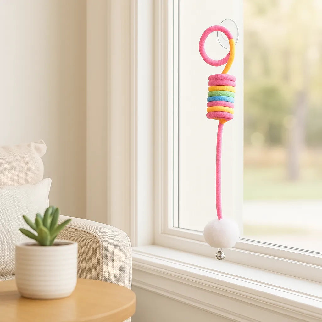 Interaktives Katzenspielzeug Gummizug - Für Wohnungskatzen