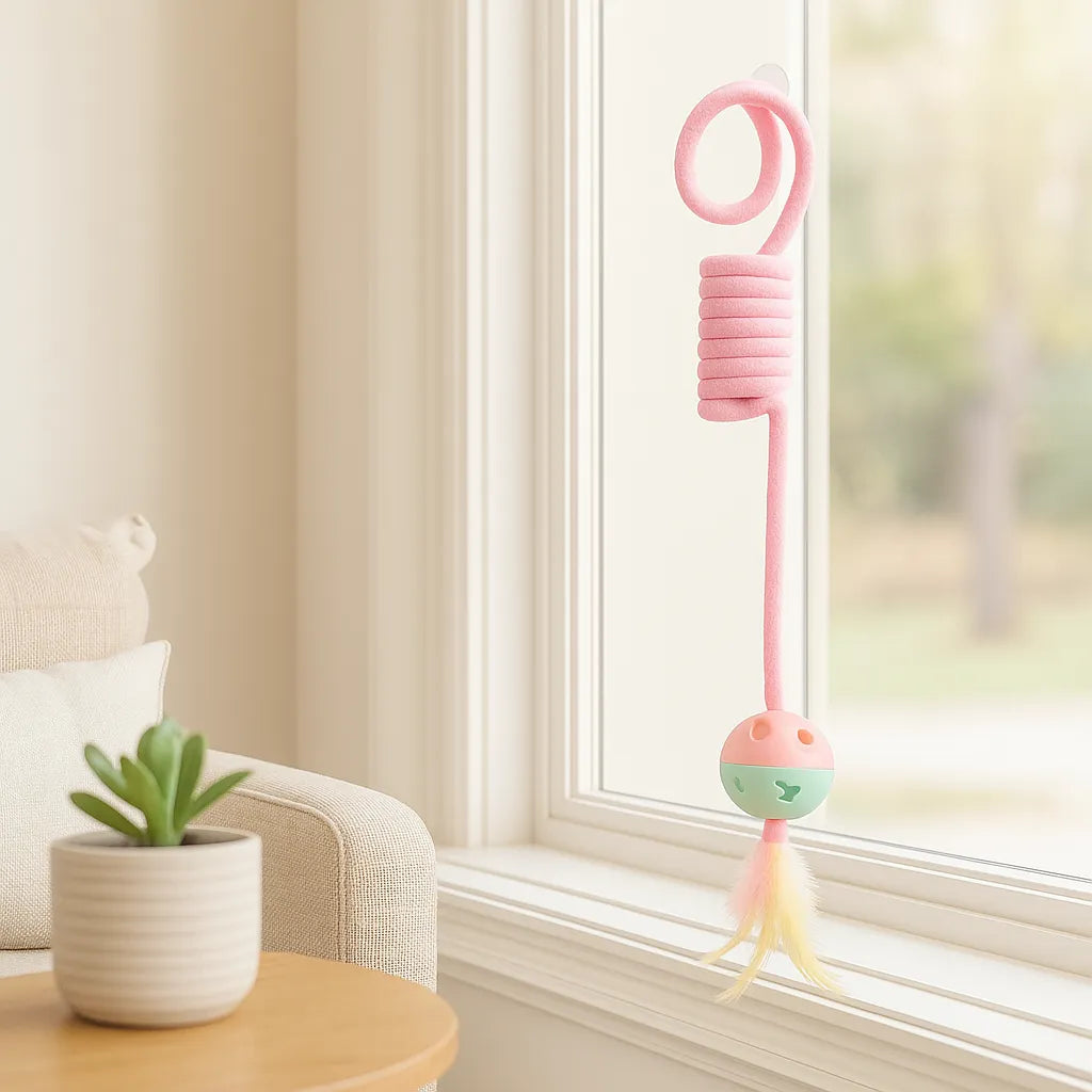 Interaktives Katzenspielzeug Gummizug - Für Wohnungskatzen