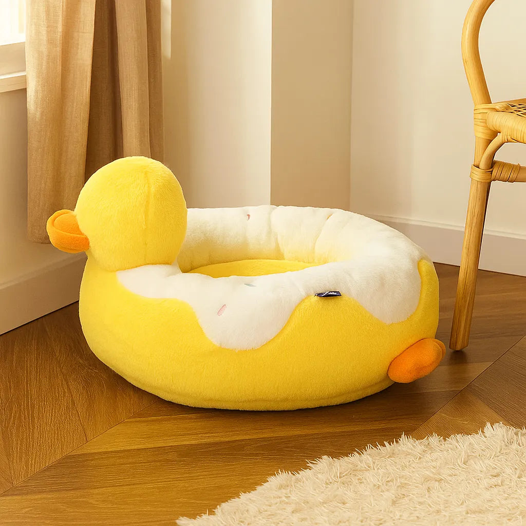 Weiches Katzenkuschelbett | Gemütliches Katzenbett zum Schlafen