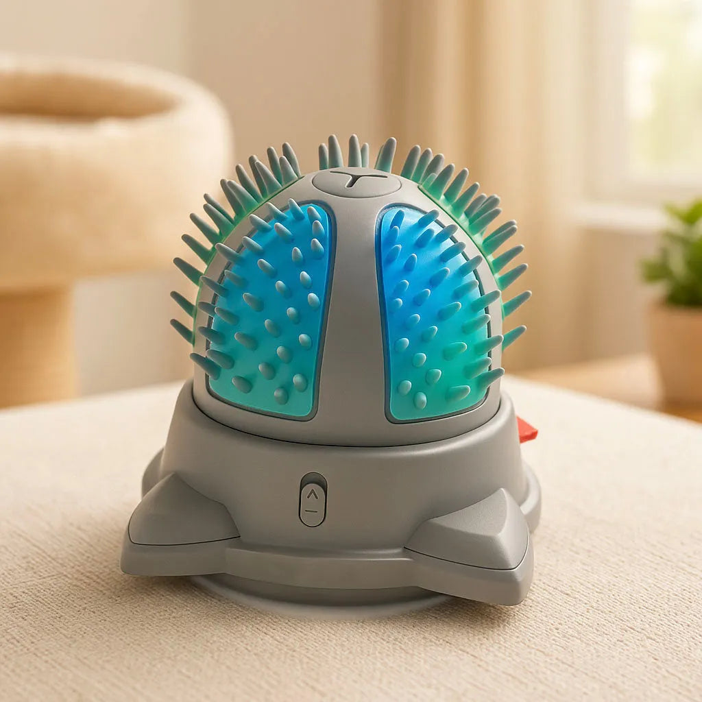 Katzen Massagebürste - Selbstreinigend & Fellpflege