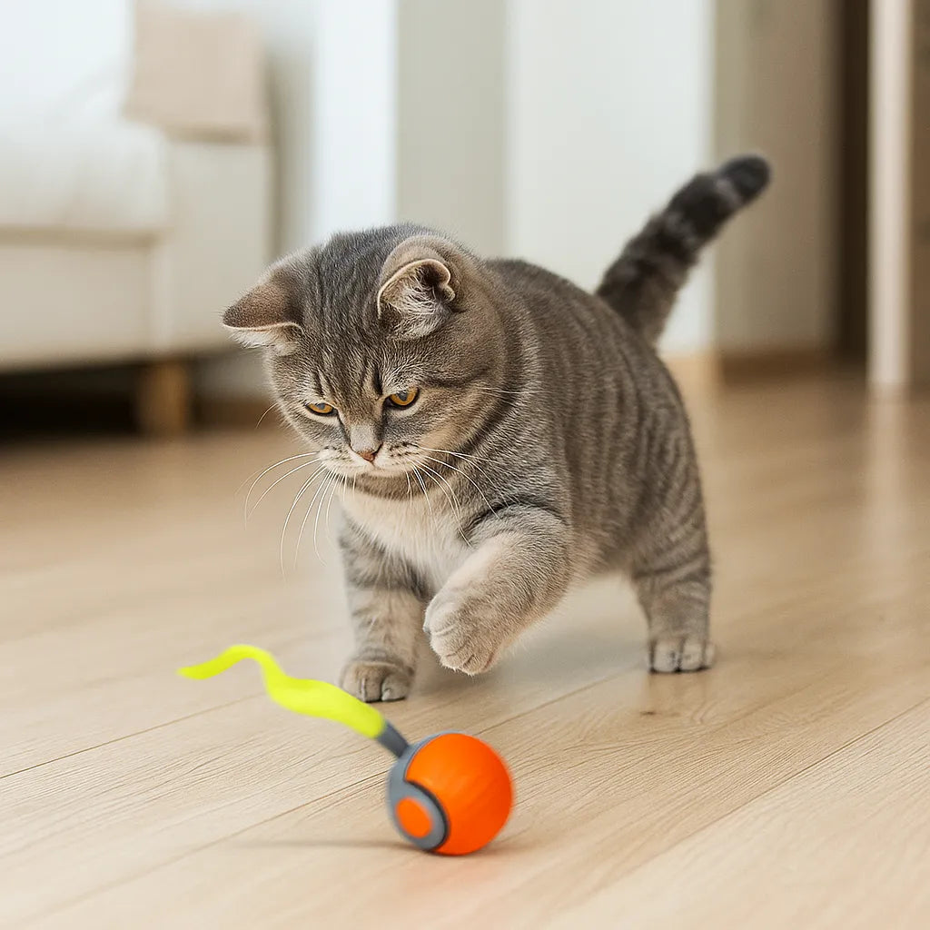 Elektrisches Katzenspielzeug | mit Akku & Jagdbewegungen