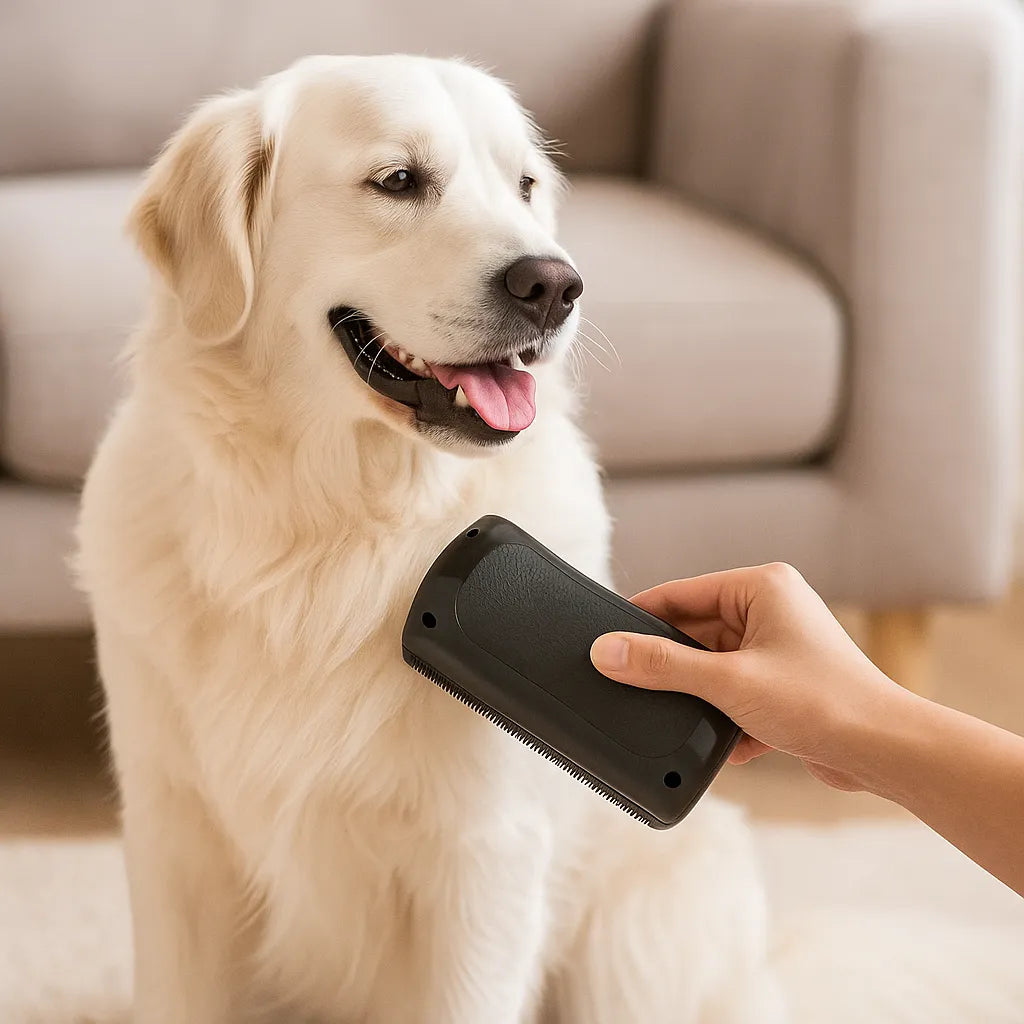 Hunde & Katzen Fellbürste gegen Unterwolle & Haaren – Effiziente Tierhaarentfernung