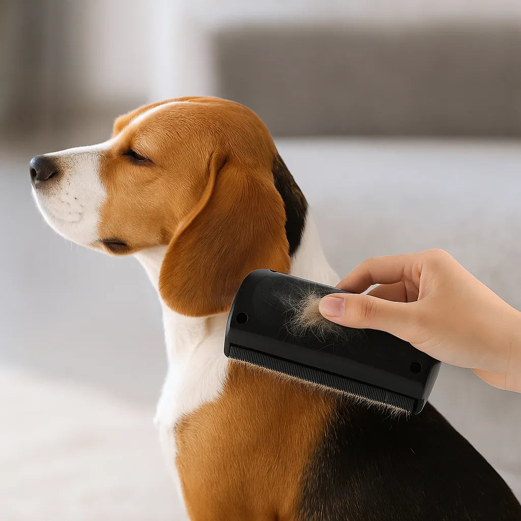 Hunde & Katzen Fellbürste gegen Unterwolle & Haaren – Effiziente Tierhaarentfernung