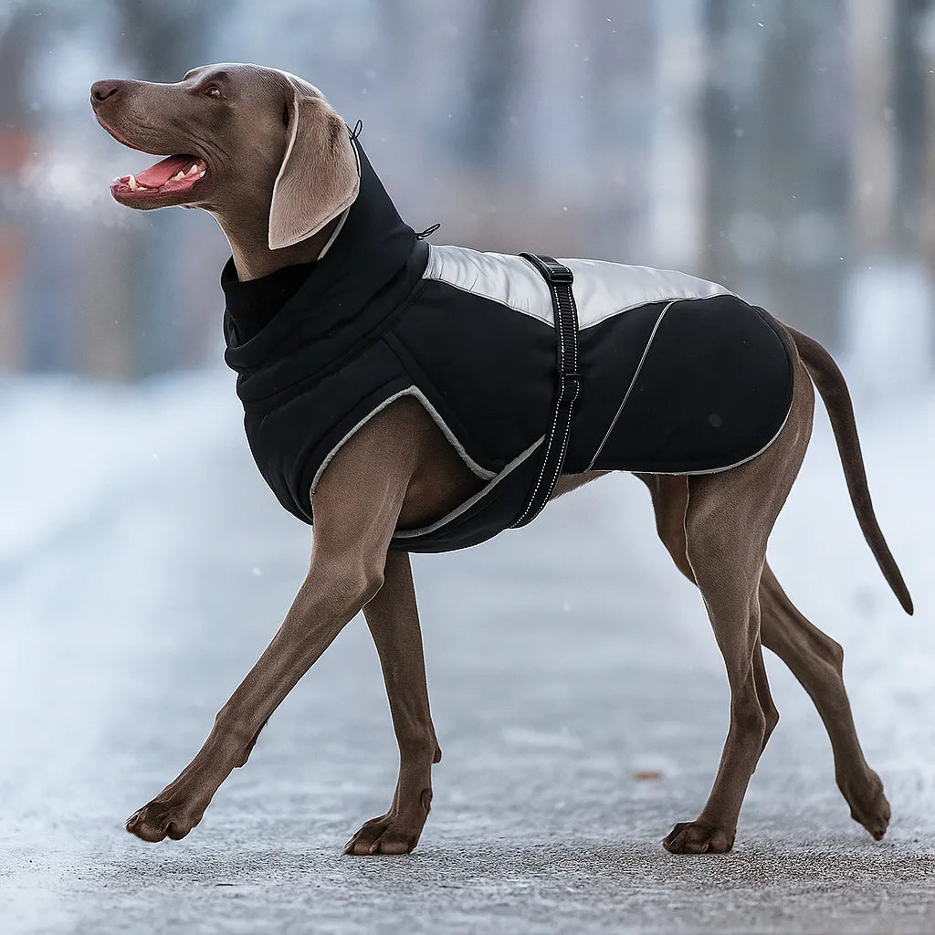 Wasserdichte Hundejacke Winter – Winddicht, Reflektierend & Verstellbar