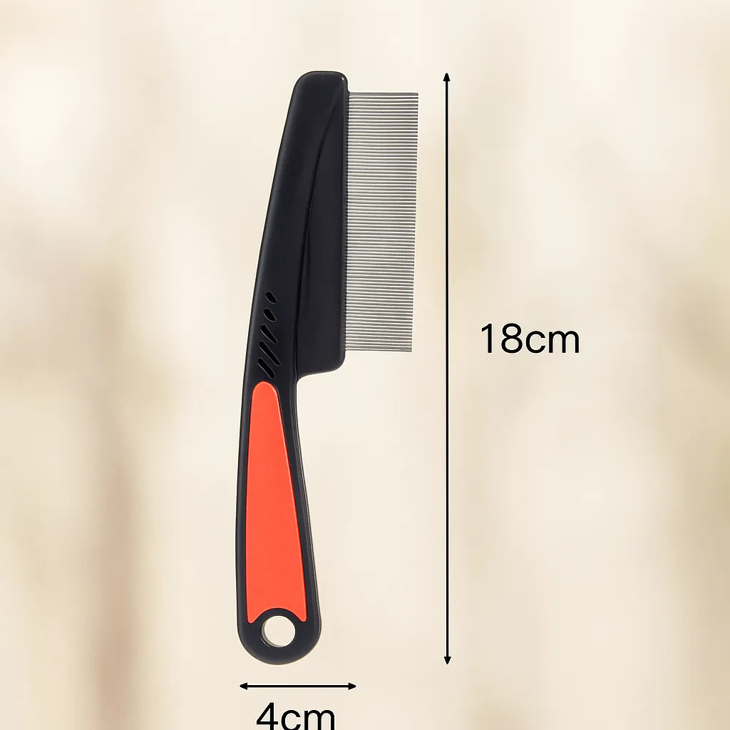 Flohkamm für Hunde & Katzen – Sanfte Fellpflege gegen Parasiten