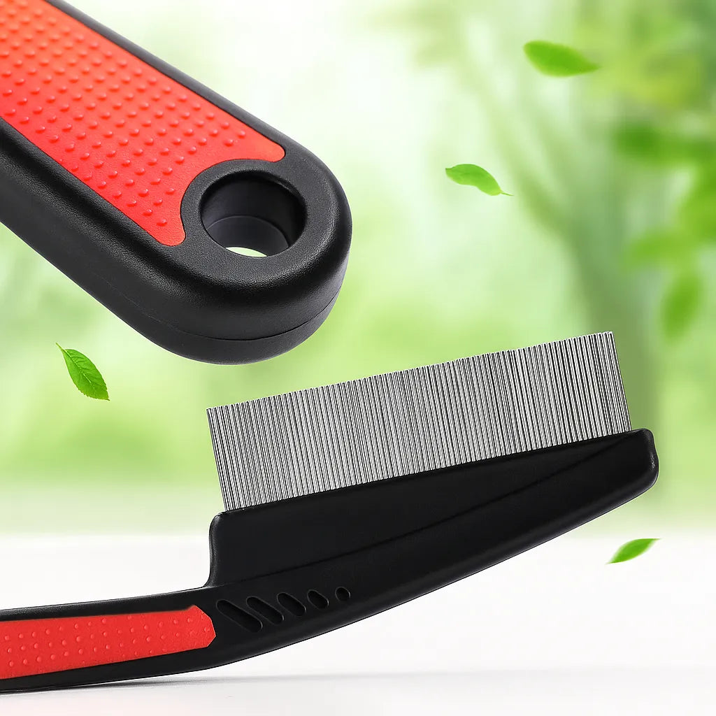 Flohkamm für Hunde & Katzen – Sanfte Fellpflege gegen Parasiten