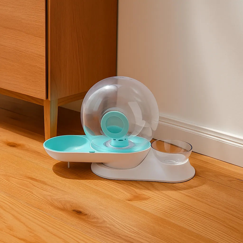 Trinkbrunnen Ohne Strom für Katzen & Hunde – Automatisch Frischwasser