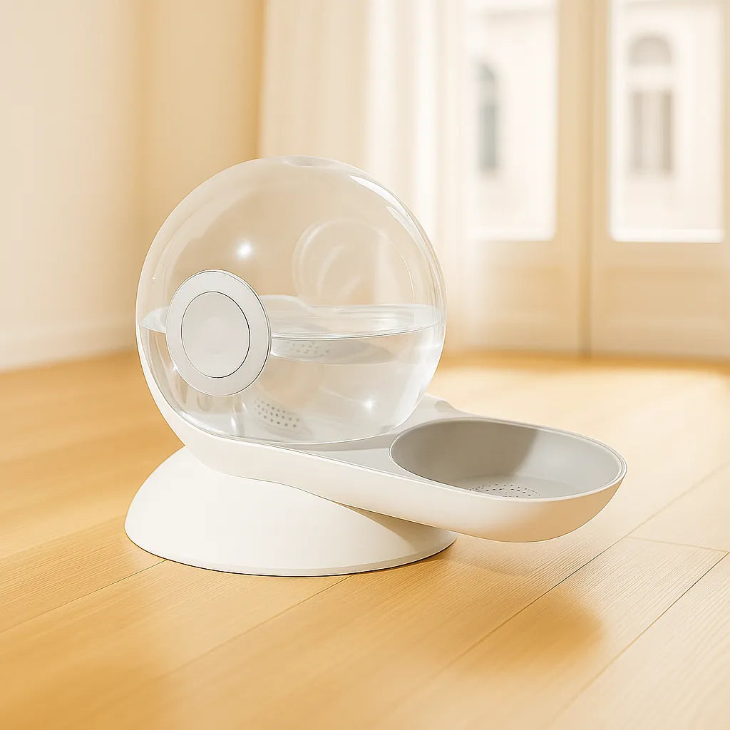 Trinkbrunnen Ohne Strom für Katzen & Hunde – Automatisch Frischwasser