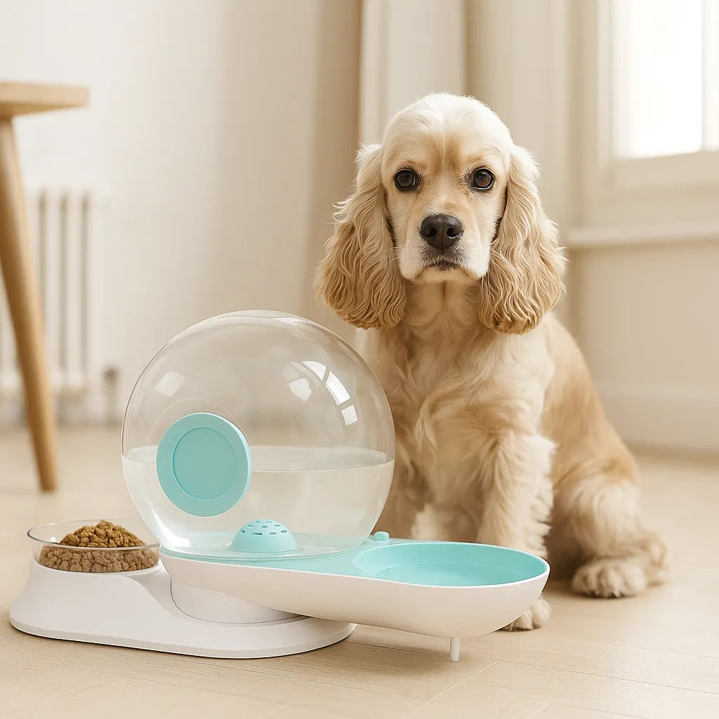 Trinkbrunnen Ohne Strom für Katzen & Hunde – Automatisch Frischwasser