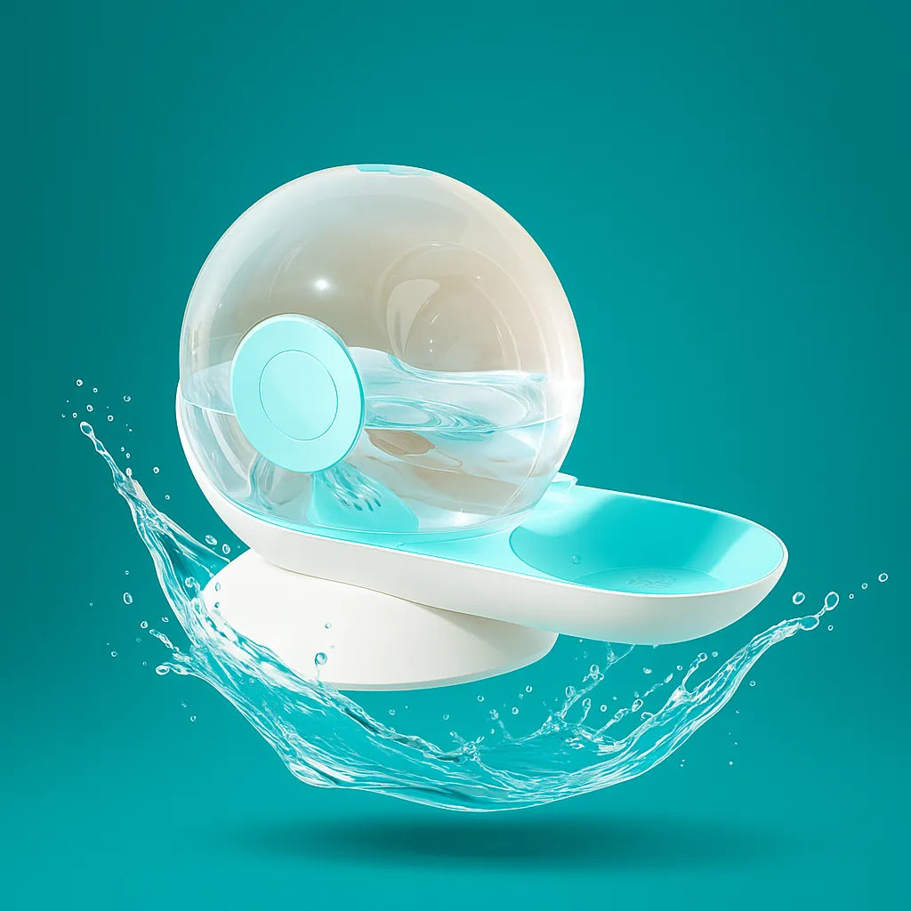 Trinkbrunnen Ohne Strom für Katzen & Hunde – Automatisch Frischwasser