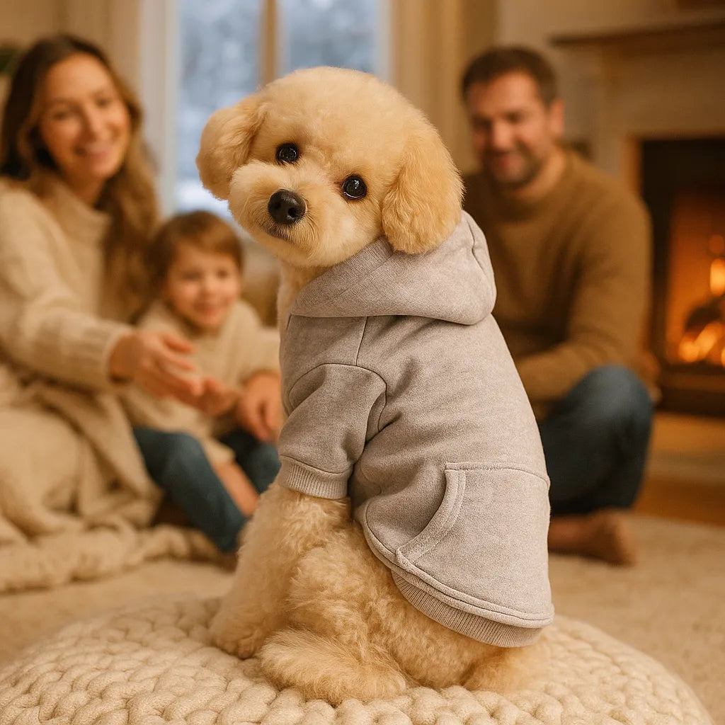 Warmer Hunde & Katzen Hoodie – Kapuzenpullover für Herbst & Winter