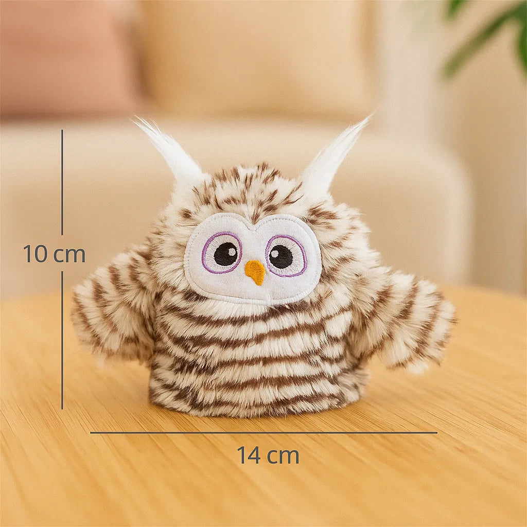 Interaktives Katzenspielzeug Eule mit Sound | Vogelspielzeug Jagdinstinkt