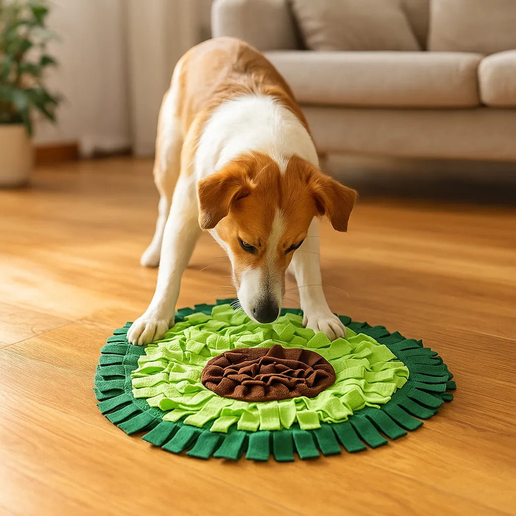 Schnüffelmatte Hund - Futtermatte zur Nasenarbeit & langsames Fressen