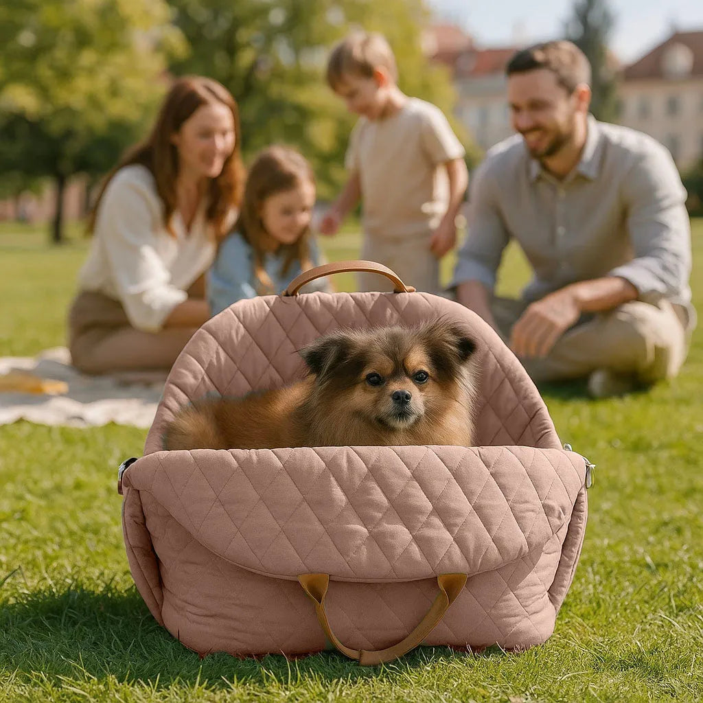 Hunde Autositz - Transporttasche 2in1 für sicheres Reisen