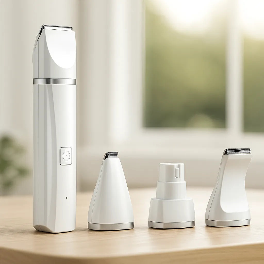 Haustiertrimmer 4in1 leise | Für Pfoten, Fell & Nägel von Hund & Katze