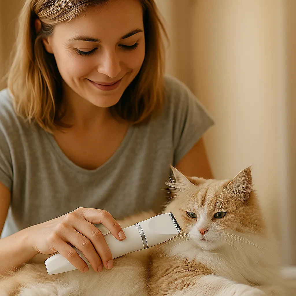 Haustiertrimmer 4in1 leise | Für Pfoten, Fell & Nägel von Hund & Katze