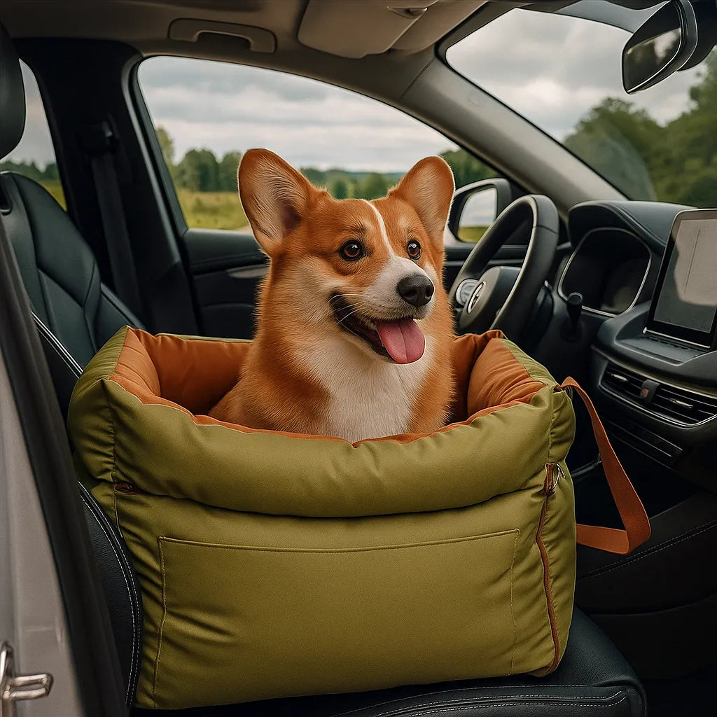 Hundeautositz & Reisebett - Sicherer & bequemer Transport für Hunde