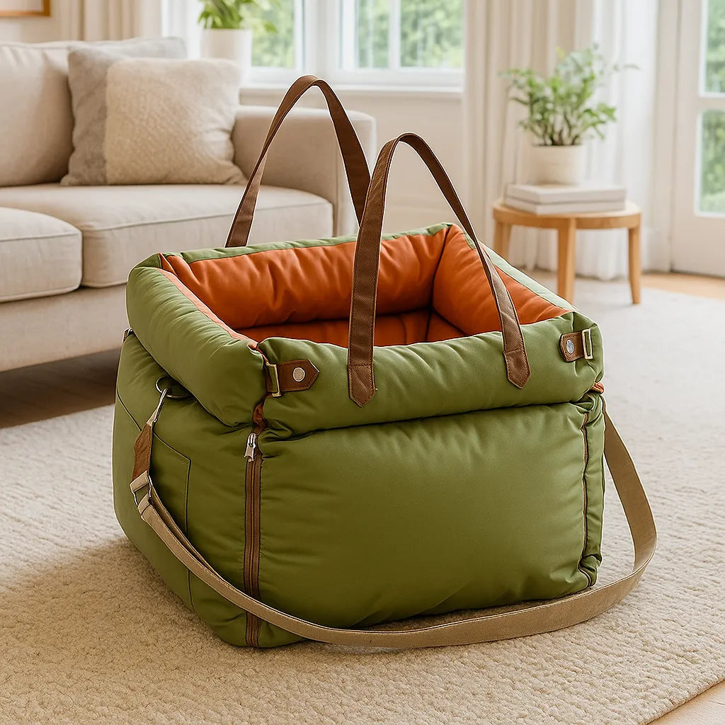 Hundeautositz & Reisebett - Sicherer & bequemer Transport für Hunde