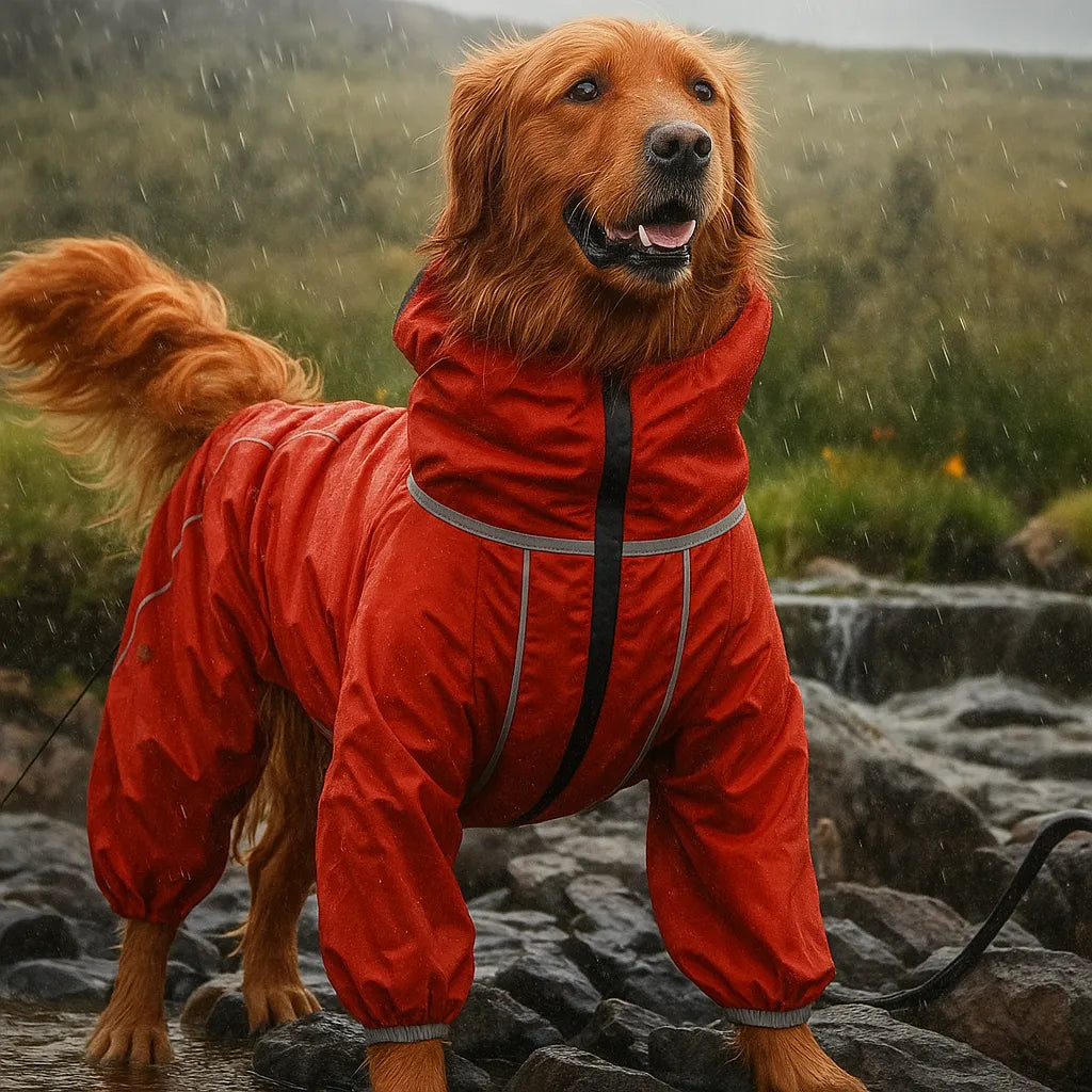 Wasserdichte Hundejacke warm & reflektierend – Winddicht & mit Vollschutz