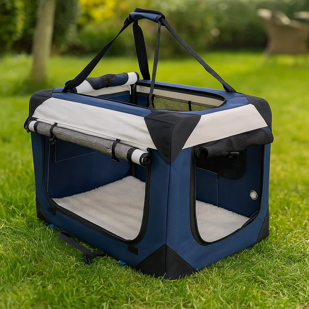 Faltbare Hundebox & Transporttasche - Sicher & komfortabel für Reisen