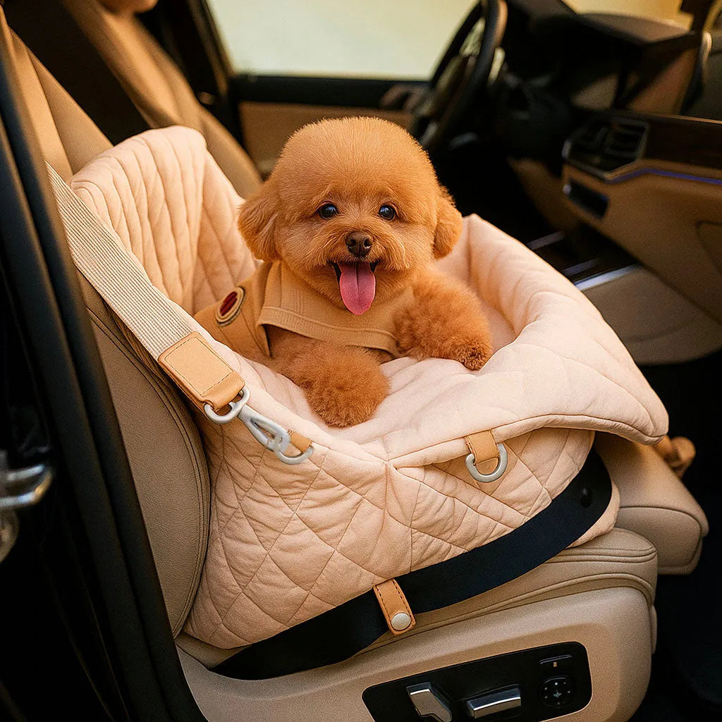 Hunde Autositz - Transporttasche 2in1 für sicheres Reisen