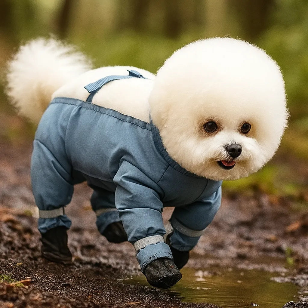 Hunde-Overall wasserdicht – Schmutz- & Schlammschutz für die Pfoten