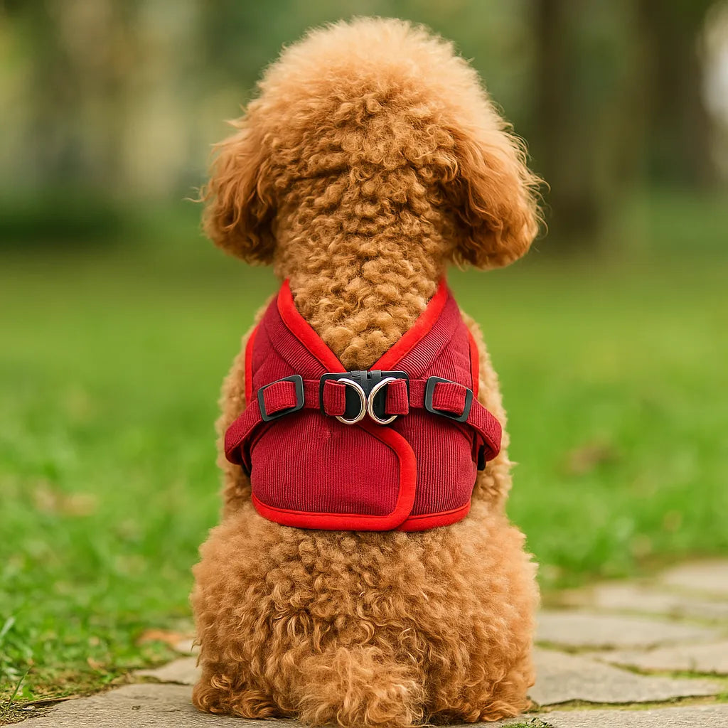 Hundegeschirr mit Leine | Atmungsaktiv, verstellbar & reflektierend