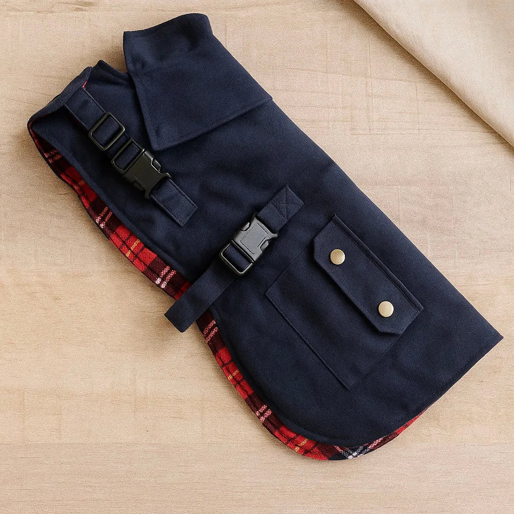 Wasserdichte Hundejacke | Wintermantel warm gefüttert