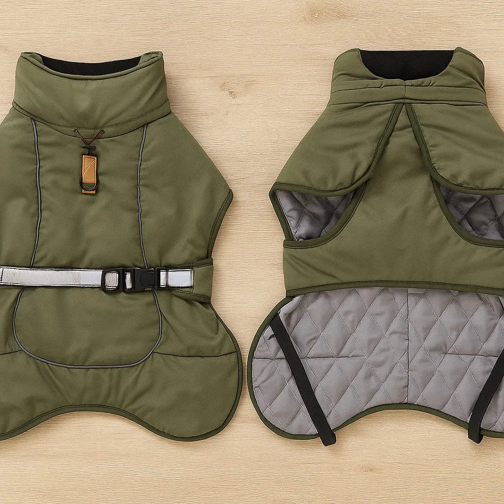 Winter Hundemantel | Wasserdicht & warm für mittelgroße & große Hunde