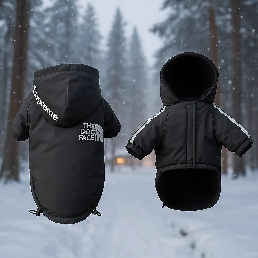 Warme Hundejacke Winter | Wasserdicht, reflektierend mit Kapuze