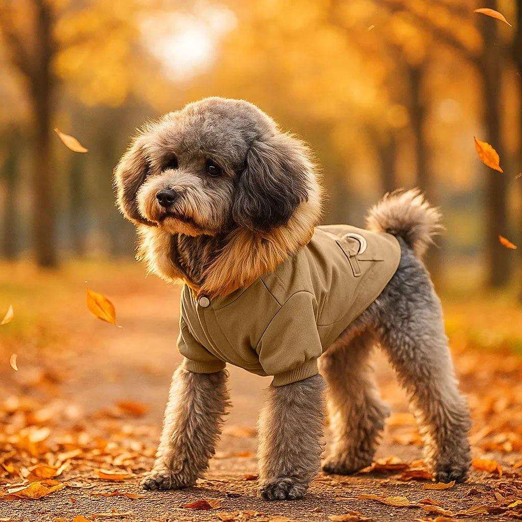 Warme Hundejacke mit Kapuze | Bequem & stilvoll für den Winter