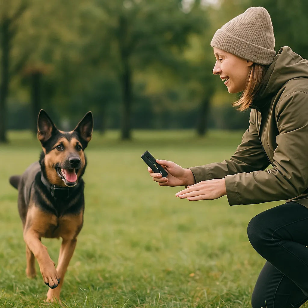 Hundetrainingshalsband | Ton, Vibration & Impuls | 800m